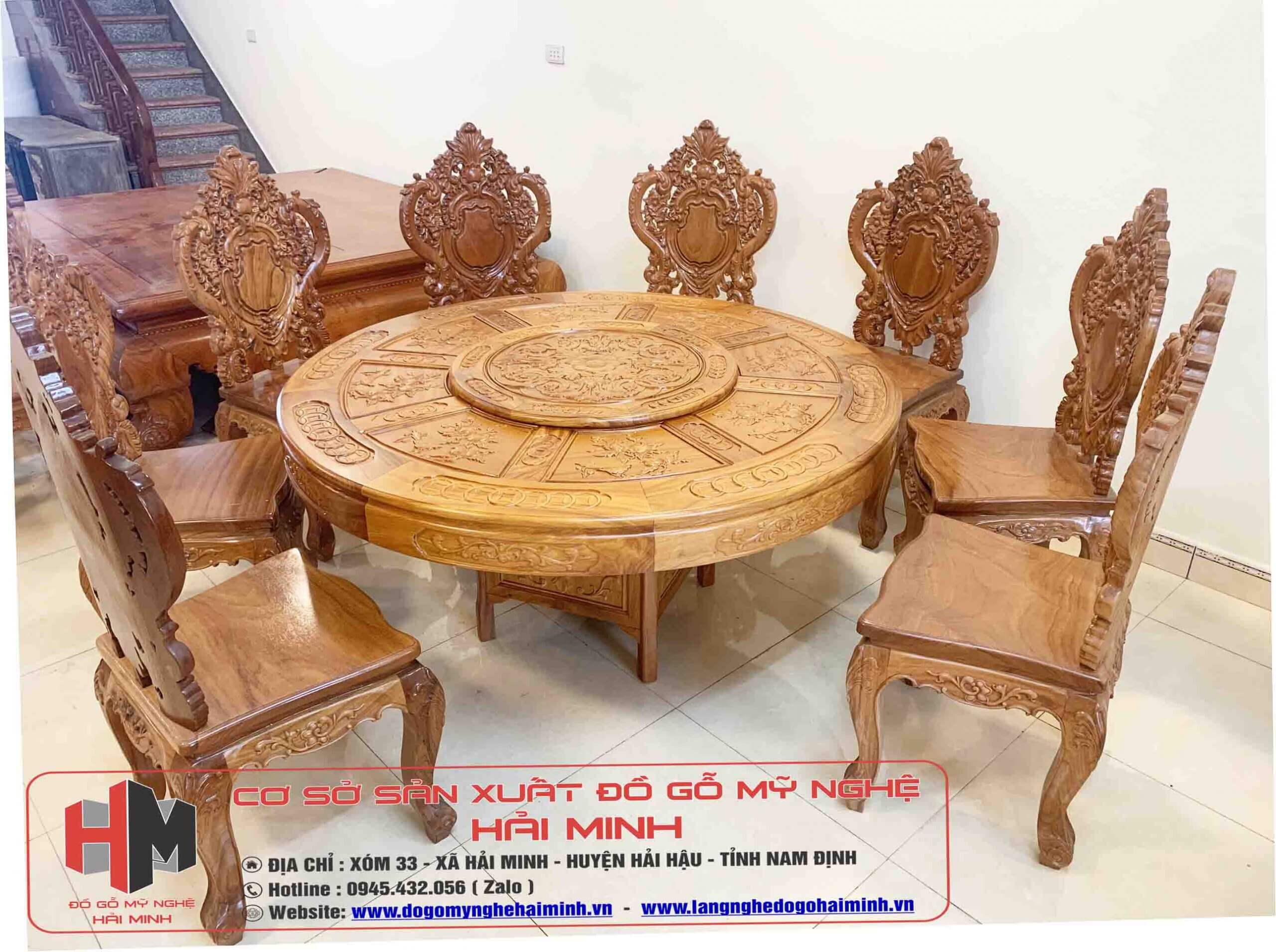 Lý do mẫu bàn ghế ăn gỗ gõ đỏ được ưa chuộng trên thị trường