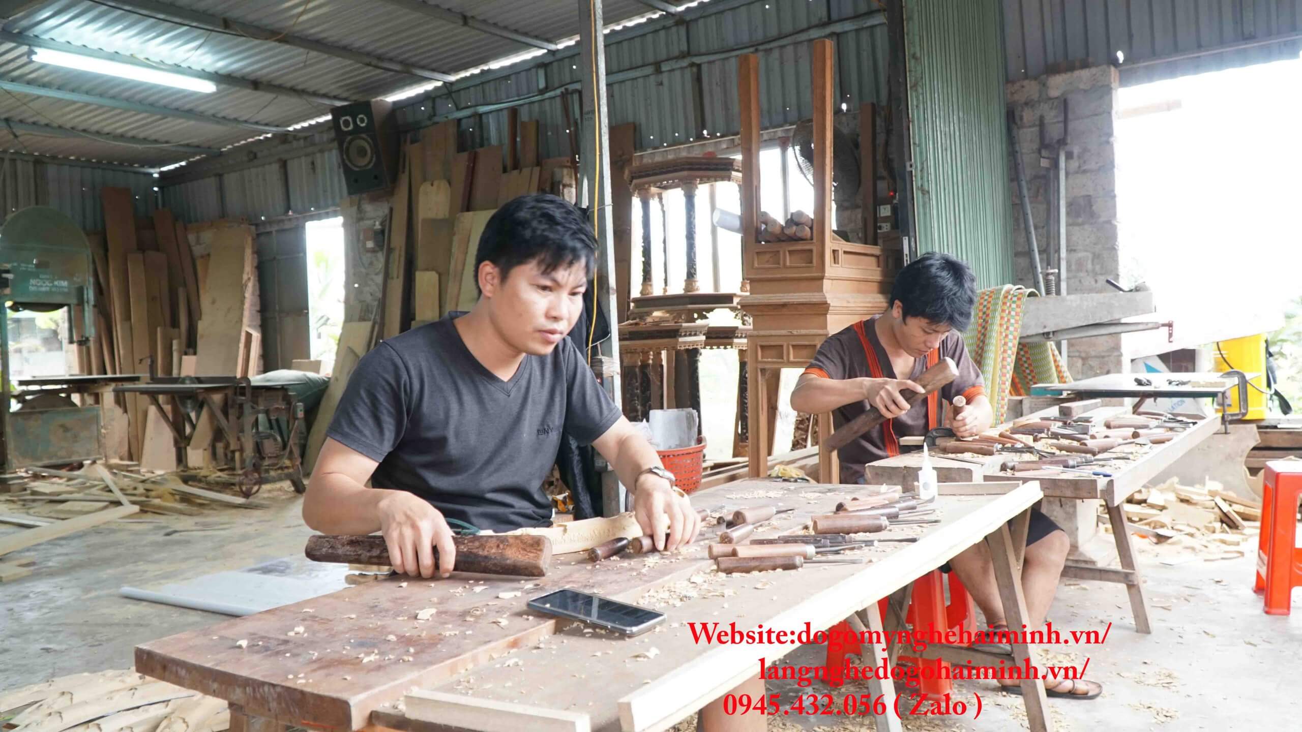 Địa chỉ sản xuất sập thờ bàn thờ gỗ đẹp tại Nam Định uy tín chất lượng