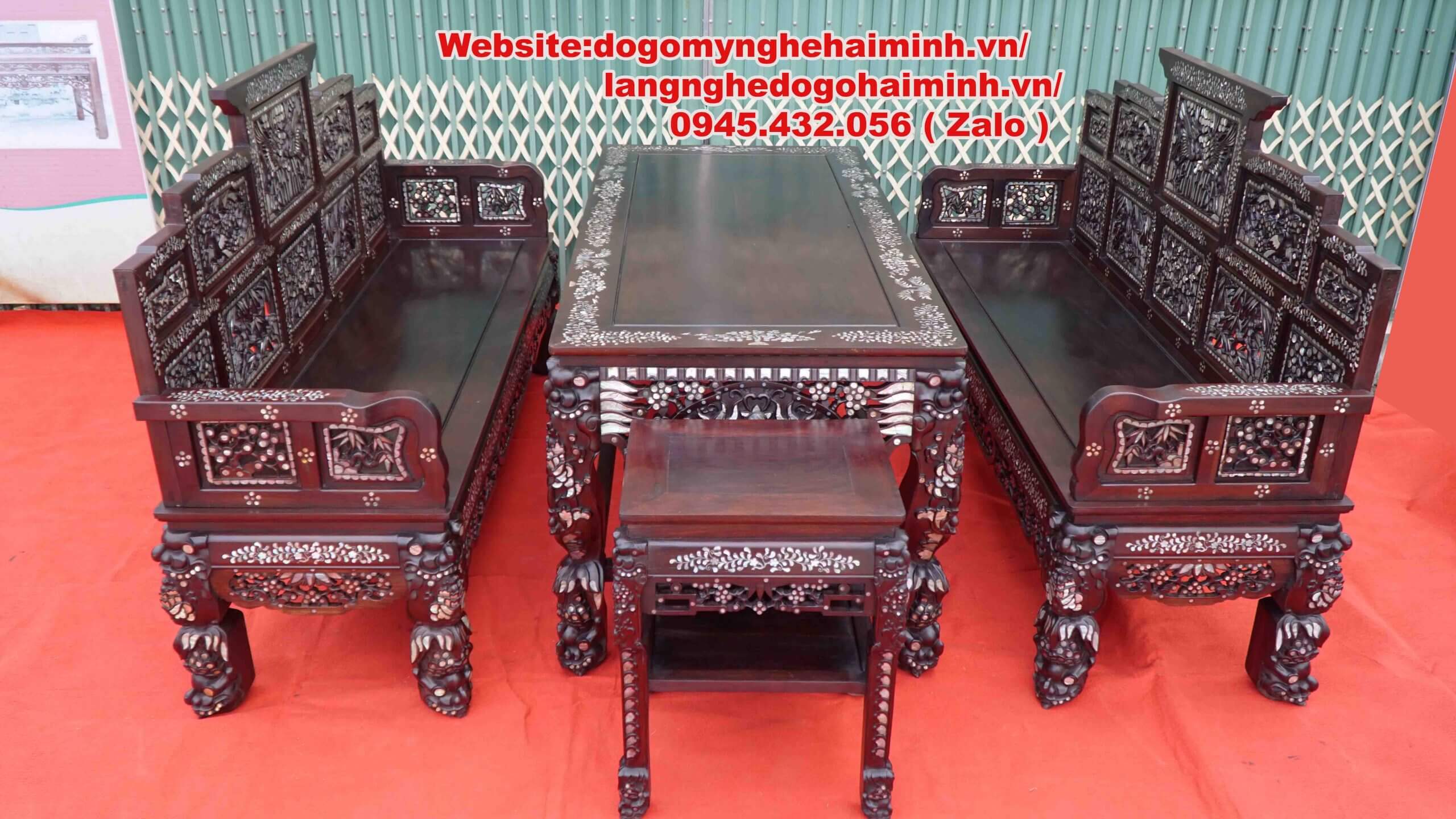 Nơi bán bàn ghế trường kỷ đẹp Hải Minh Nam Định