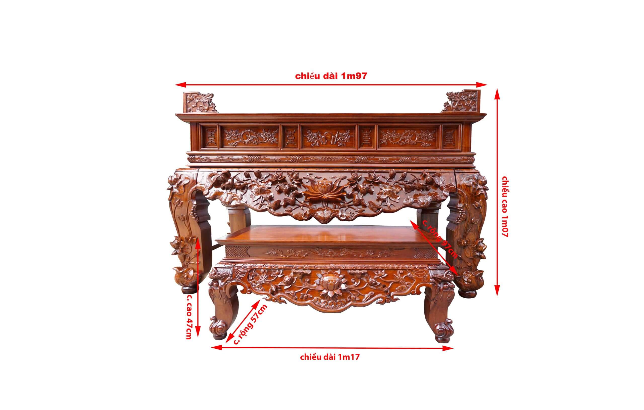 Cách chọn mua bàn thờ án gian gỗ đẹp chất lượng tại Nghệ An