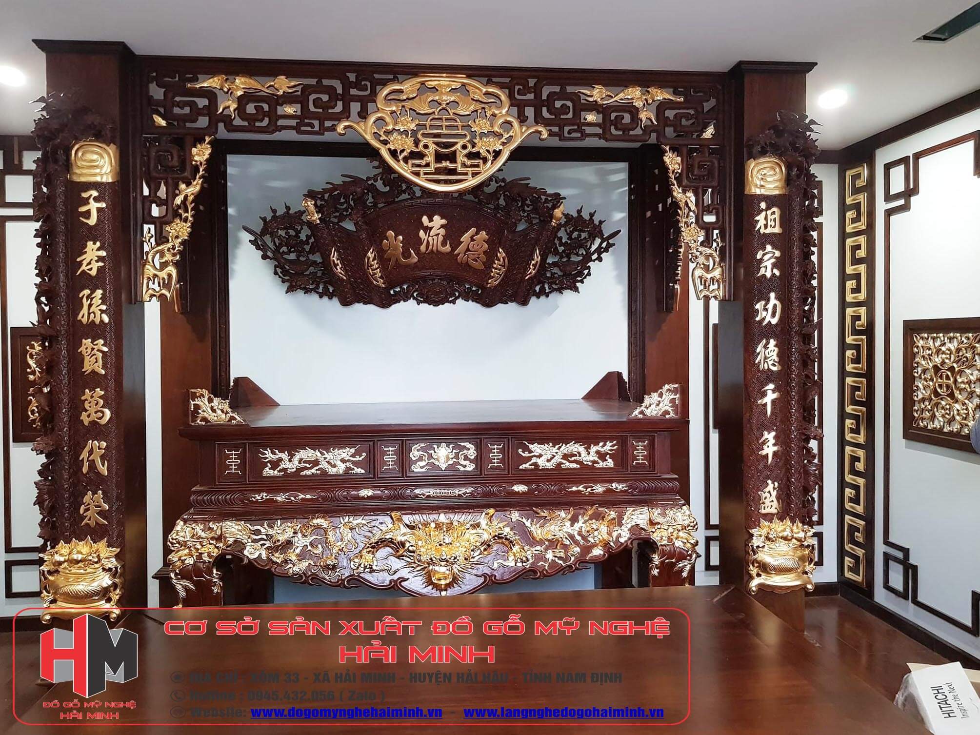 Tư vấn cách chọn mua bàn thờ sập thờ gỗ đẹp chất lượng tại Bắc Giang 